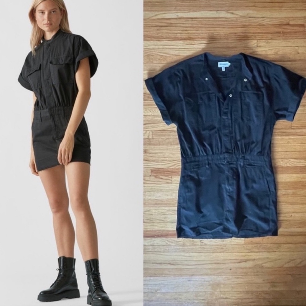 FRAME Le Tomboy Dress in Film Noir